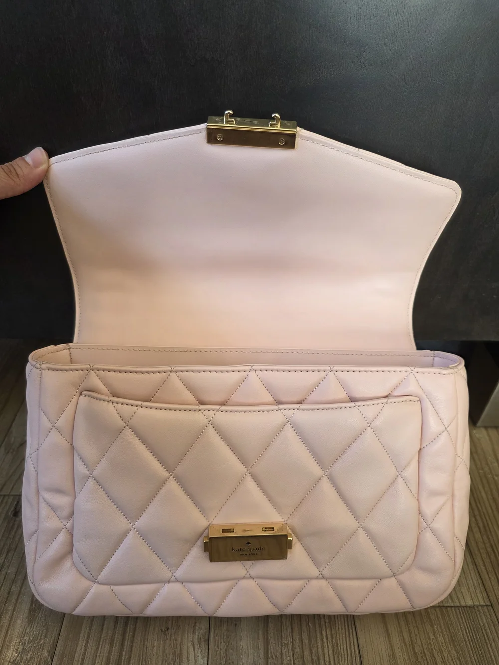 kate spade Quilted Chain Shoulder Bag - Light Pink